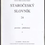 Staročeský slovník. Sešit 24: provésti – přědložený.