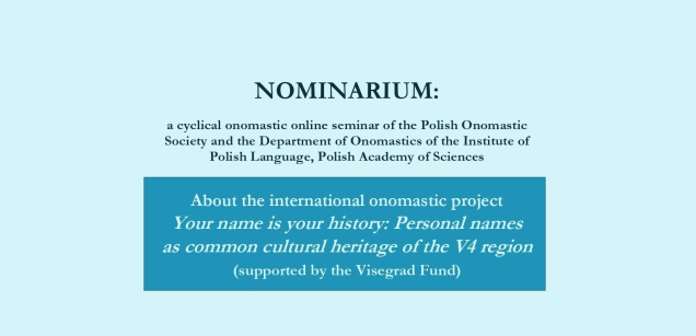 Pozvánka na onomastický seminář Nominarium