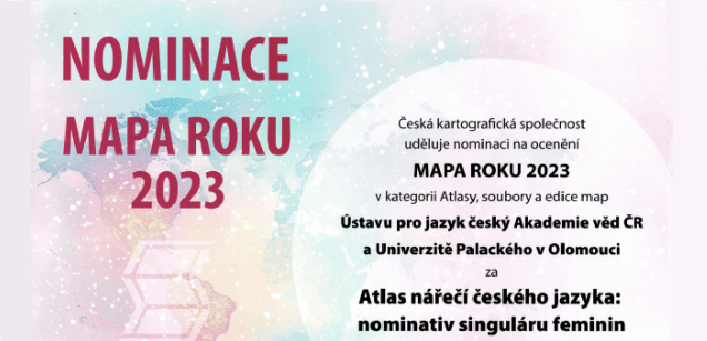 Mapa roku 2023: Nominace pro Atlas nářečí českého jazyka