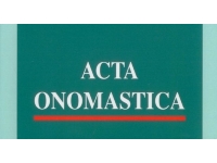 Vyšel časopis Acta onomastica 1/2024