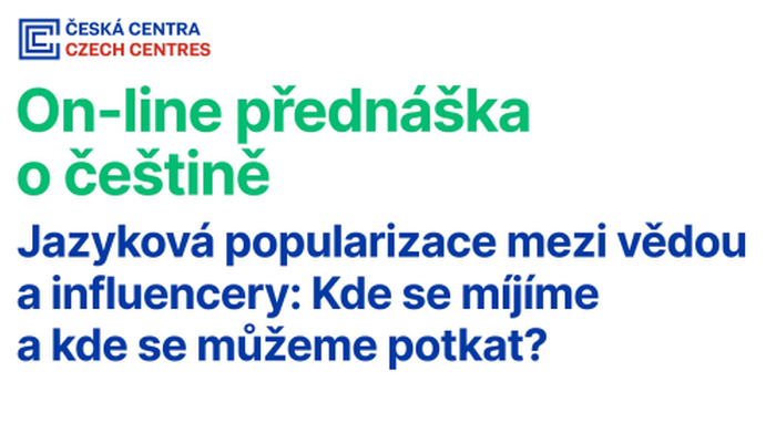 Pozvánka na on-line přednášku: Jazyková popularizace mezi vědou a influencery